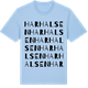 Blue Soul t-shirt med Harhalsen ordlek t-shirt