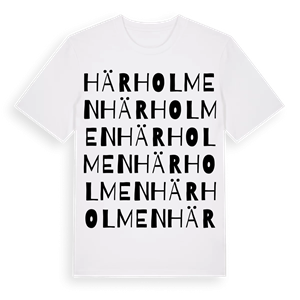 Härholmen ordlek t-shirt – ekologisk bomull t-shirt från Pinshirt