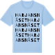 Blue Soul t-shirt med Harjansnäset ordlek t-shirt