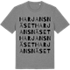 Mid Heather Gray t-shirt med Harjansnäset ordlek t-shirt
