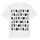 White t-shirt med Härjevad ordlek t-shirt