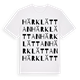 Härklättan ordlek t-shirt