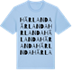 Blue Soul t-shirt med Härlanda ordlek t-shirt