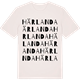 Vintage White t-shirt med Härlanda ordlek t-shirt
