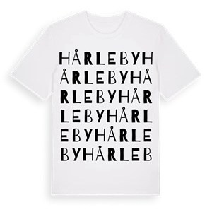 Hårleby ordlek t-shirt – ekologisk bomull t-shirt från Pinshirt