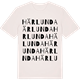 Vintage White t-shirt med Härlunda ordlek t-shirt