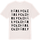 Vintage White t-shirt med Härlycke ordlek t-shirt