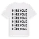 White t-shirt med Härlycke ordlek t-shirt