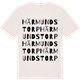 Vintage White t-shirt med Härmundstorp ordlek t-shirt