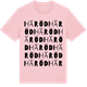 Pink Cotton t-shirt med Häröd ordlek t-shirt