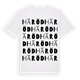 White t-shirt med Häröd ordlek t-shirt