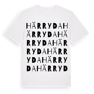 Härryda ordlek t-shirt – ekologisk bomull t-shirt från Pinshirt