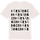 Vintage White t-shirt med Härsängen ordlek t-shirt