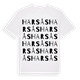 White t-shirt med Harsås ordlek t-shirt