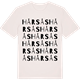 Vintage White t-shirt med Hårsås ordlek t-shirt