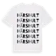 White t-shirt med Härshult ordlek t-shirt