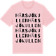 Pink Cotton t-shirt med Härsjökullen ordlek t-shirt