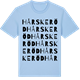 Blue Soul t-shirt med Hårskeröd ordlek t-shirt
