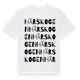 White t-shirt med Härskogen ordlek t-shirt