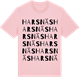 Pink Cotton t-shirt med Harsnäs ordlek t-shirt