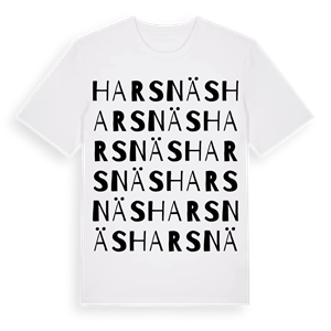 Harsnäs ordlek t-shirt – ekologisk bomull t-shirt från Pinshirt