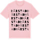 Pink Cotton t-shirt med Härstad ordlek t-shirt