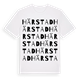 White t-shirt med Härstad ordlek t-shirt