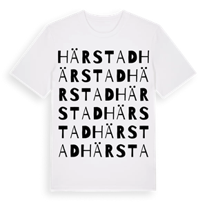 Härstad ordlek t-shirt – ekologisk bomull t-shirt från Pinshirt