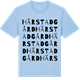 Blue Soul t-shirt med Härstad gård ordlek t-shirt