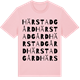 Pink Cotton t-shirt med Härstad gård ordlek t-shirt