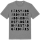 Mid Heather Gray t-shirt med Härstad gård ordlek t-shirt