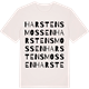 Vintage White t-shirt med Harstensmossen ordlek t-shirt