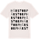 Vintage White t-shirt med Härstorp ordlek t-shirt