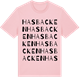 Pink Cotton t-shirt med Hasbacken ordlek t-shirt