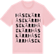 Pink Cotton t-shirt med Håsekärr ordlek t-shirt