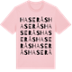 Pink Cotton t-shirt med Haserås ordlek t-shirt
