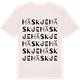 Vintage White t-shirt med Häskje ordlek t-shirt