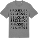 Mid Heather Gray t-shirt med Hässelbacka ordlek t-shirt
