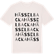 Vintage White t-shirt med Hässelbacka ordlek t-shirt
