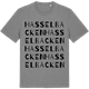 Mid Heather Gray t-shirt med Hasselbacken ordlek t-shirt