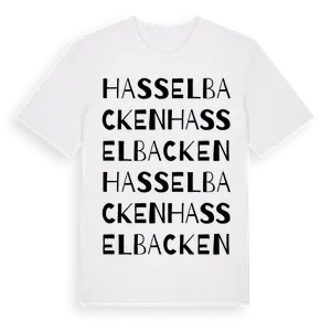 Hasselbacken ordlek t-shirt – ekologisk bomull t-shirt från Pinshirt