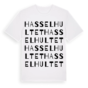Hasselhultet ordlek t-shirt – ekologisk bomull t-shirt från Pinshirt