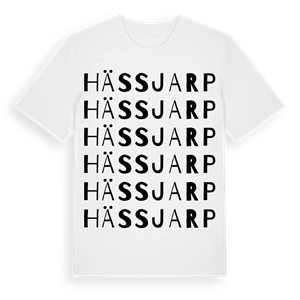 Hässjarp ordlek t-shirt – ekologisk bomull t-shirt från Pinshirt