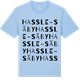 Blue Soul t-shirt med Hassle-Säby ordlek t-shirt