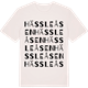 Vintage White t-shirt med Hässleåsen ordlek t-shirt