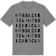 Mid Heather Gray t-shirt med Hässlebräcka ordlek t-shirt