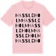 Pink Cotton t-shirt med Hassleholm ordlek t-shirt