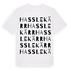 Hasslekärr ordlek t-shirt – ekologisk bomull t-shirt från Pinshirt