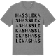 Mid Heather Gray t-shirt med Hasslekas ordlek t-shirt