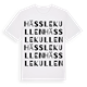 White t-shirt med Hässlekullen ordlek t-shirt